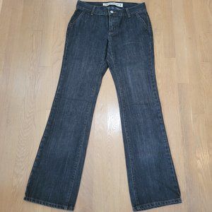 Gap Jeans Black Low Rise Bootcut Dark Denim Color Women's Size 4